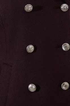 Petite Military Pea Coat