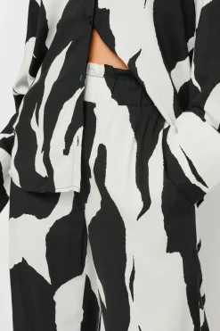 Petite Mono Print Trousers