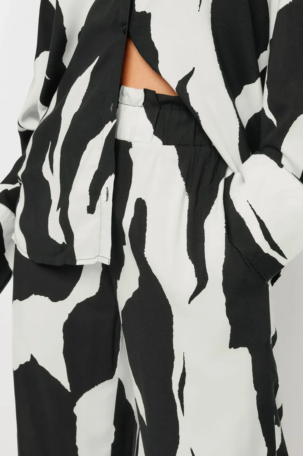 Petite Mono Print Trousers