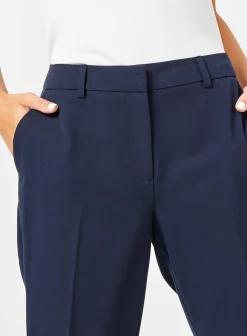 Petite Navy Naples Ankle Grazer Trouser
