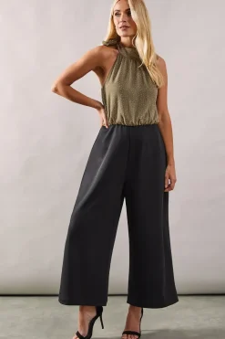 Petite Occasion Hotfix Halterneck Jumpsuit