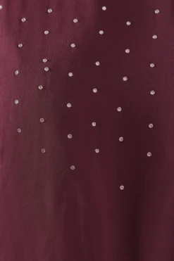 Petite Occasion Hotfix High Neck Shift Dress