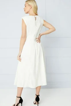 Petite Occasion Jacquard Sleeveless Midi Dress