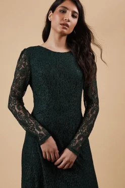 Petite Occasion Lace Cut Out Back Midi Dress
