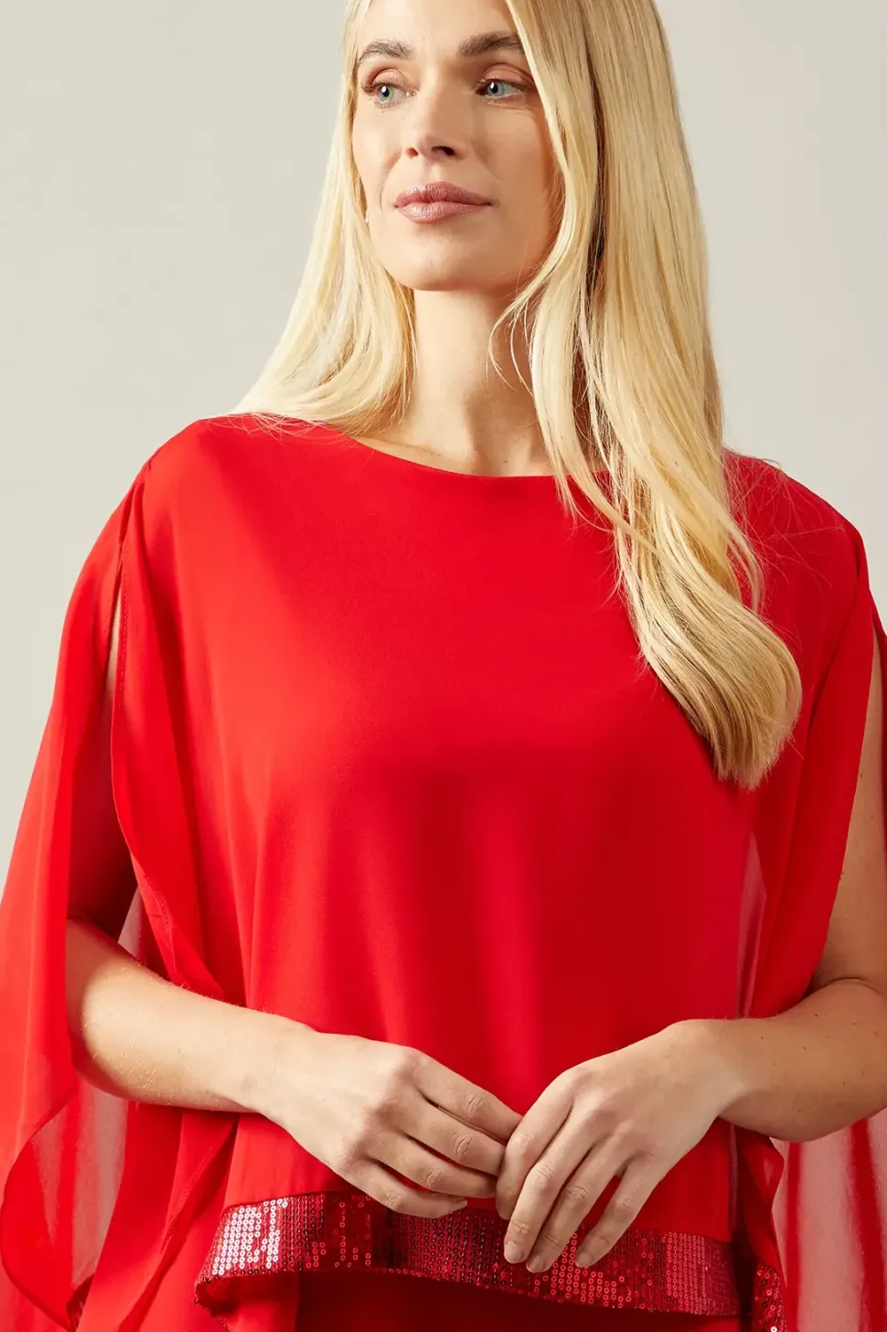 Petite Occasion Sequin Overlay Formal Midi Dress