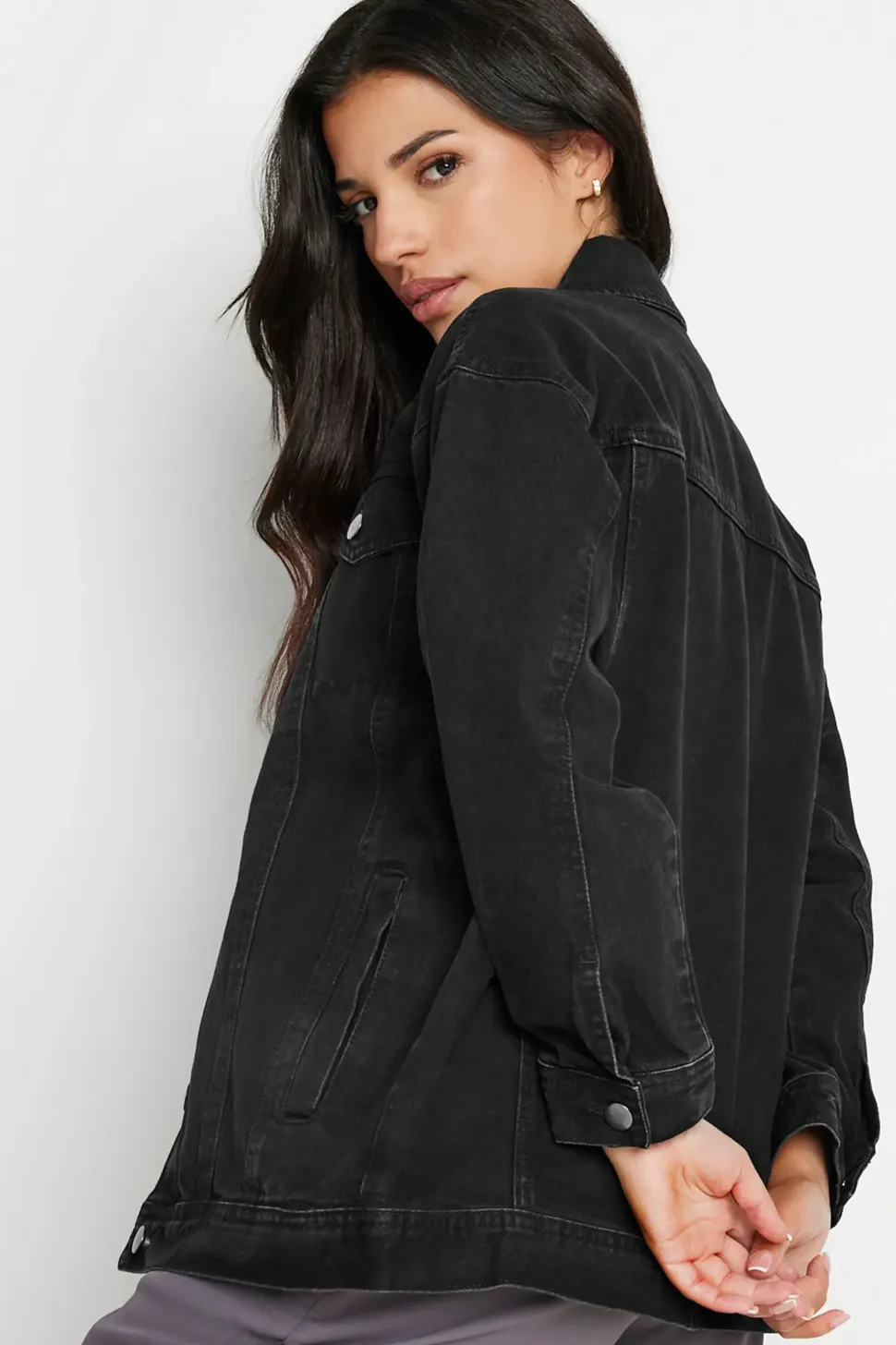 Petite Oversized Denim Jacket