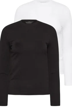 Petite 2 Pack Fitted Long Sleeve Tops