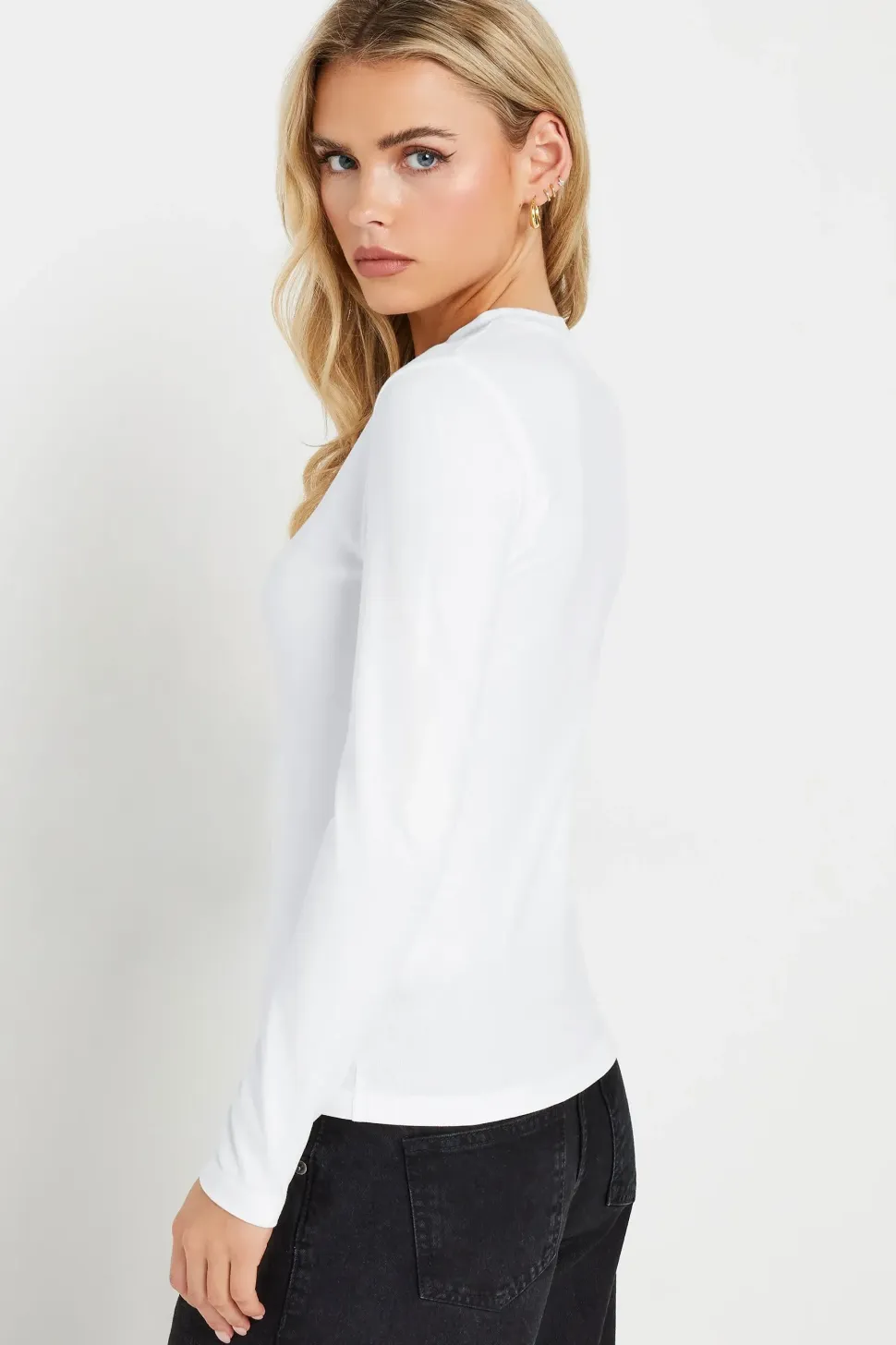 Petite 2 Pack Fitted Long Sleeve Tops