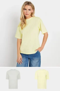 Petite 2 Pack Seam Detail T-Shirts