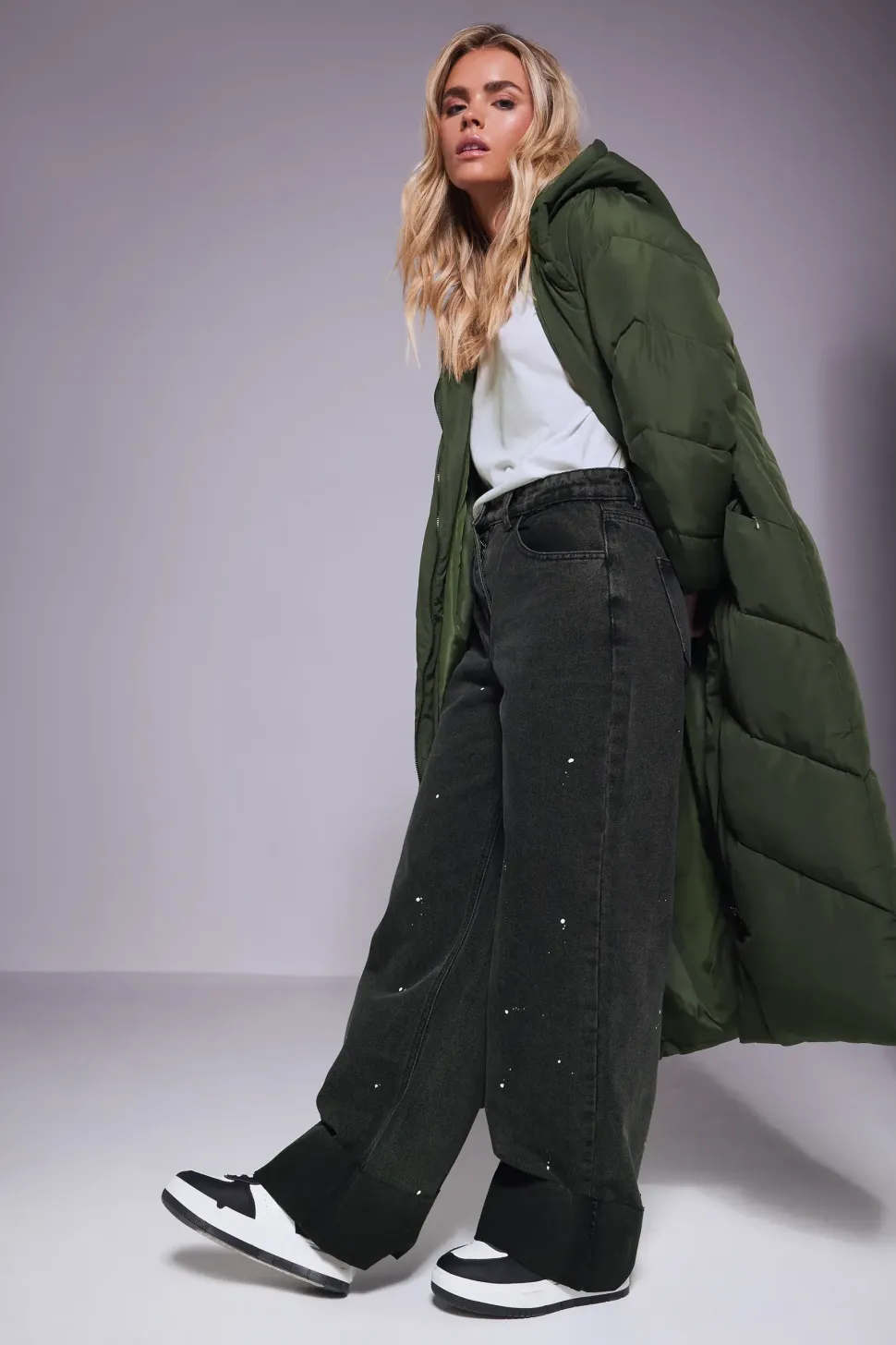 Petite Padded Maxi Coat