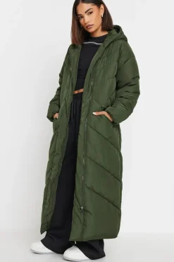 Petite Padded Maxi Coat