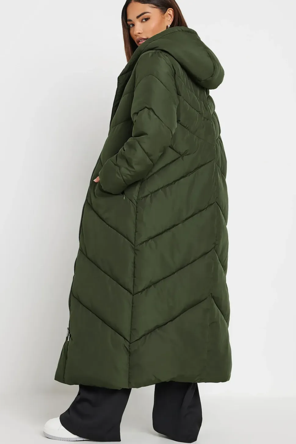 Petite Padded Maxi Coat