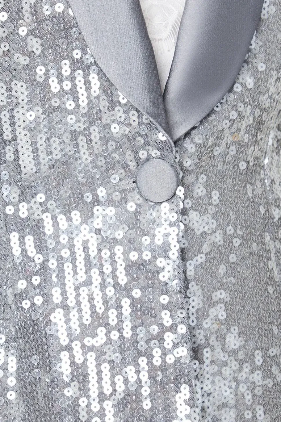 Petite Party Sequin Single Breasted Blazer