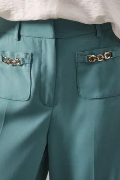 Petite Patch Pocket Wide Trousers