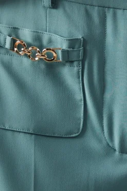 Petite Patch Pocket Wide Trousers