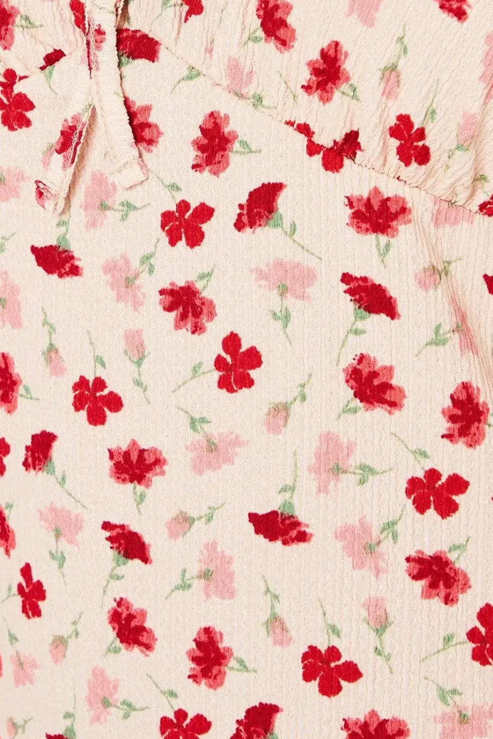 Petite Pink Floral Tie Front Mini Dress