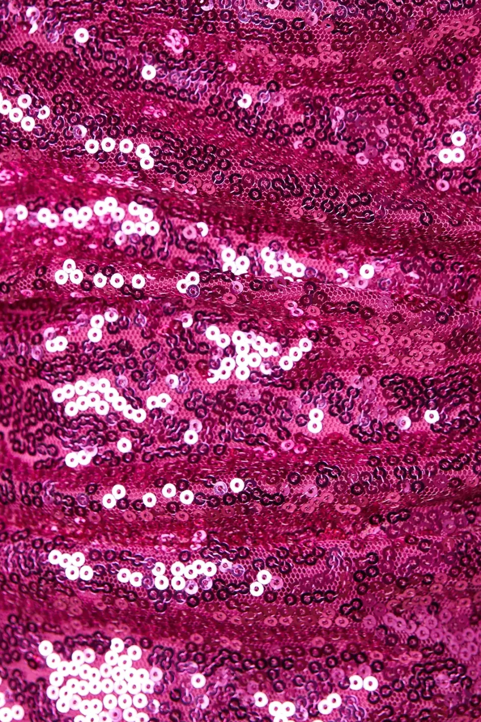 Petite Pink Sequin Keyhole Midi Dress