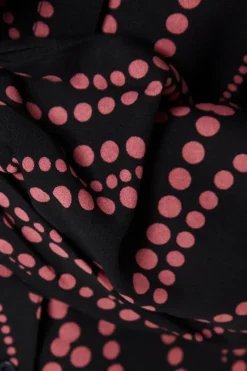 Petite Pink Spot Scoop Neck Shirt Dress