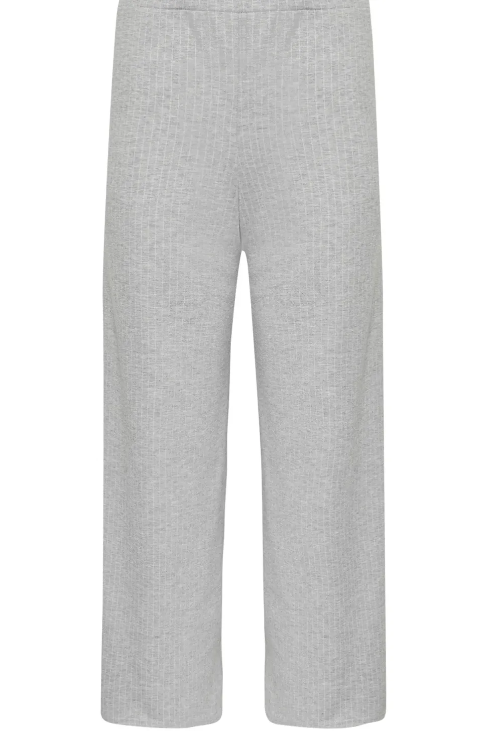 Petite Pinstripe Jersey Wide Leg Trousers
