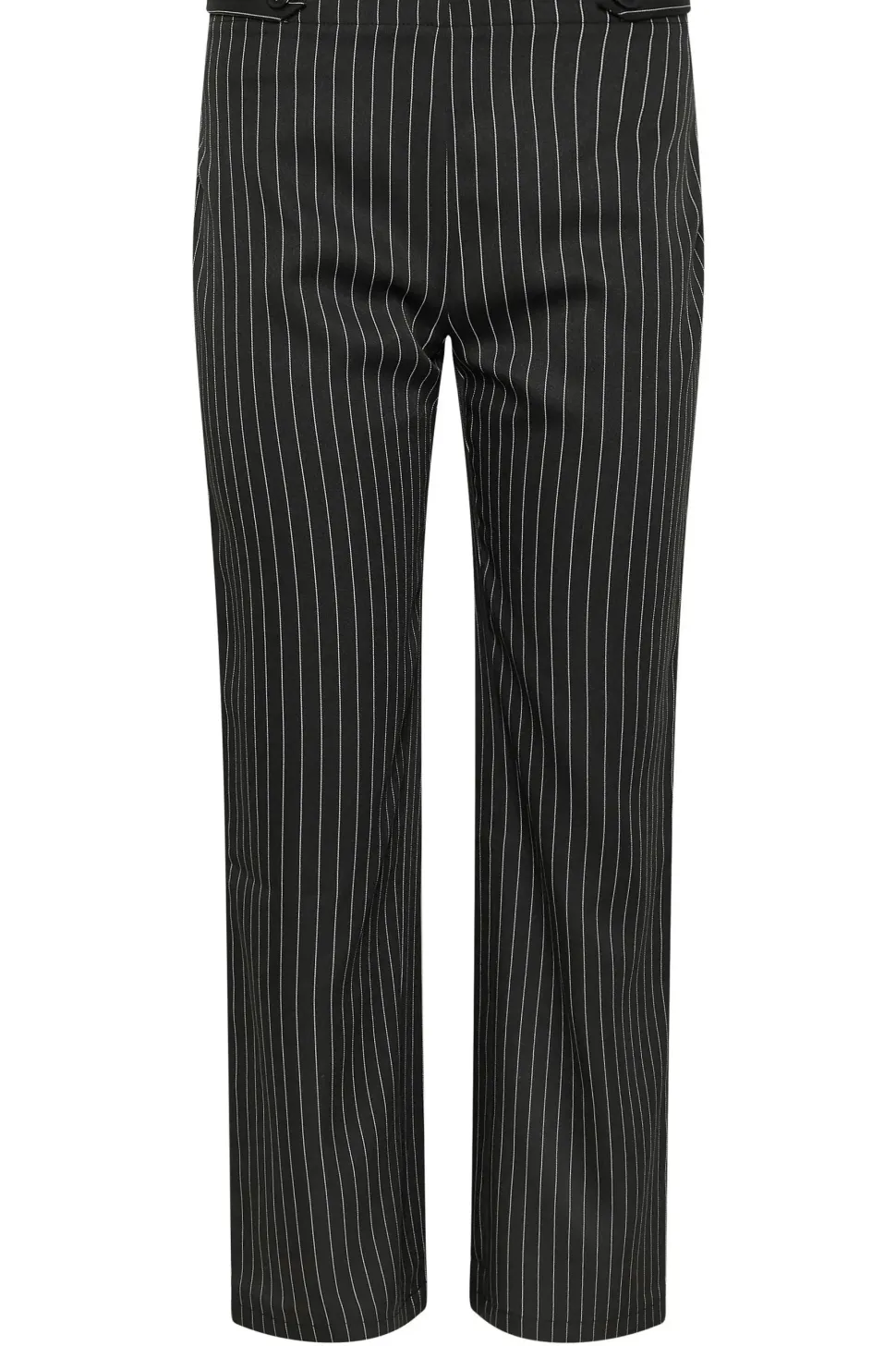 Petite Pinstripe Wide Leg Trousers