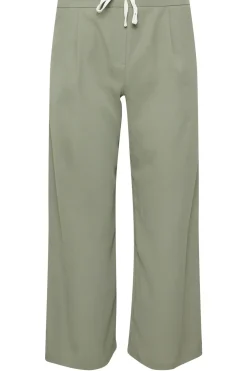 Petite Pinstripe Wide Leg Trousers