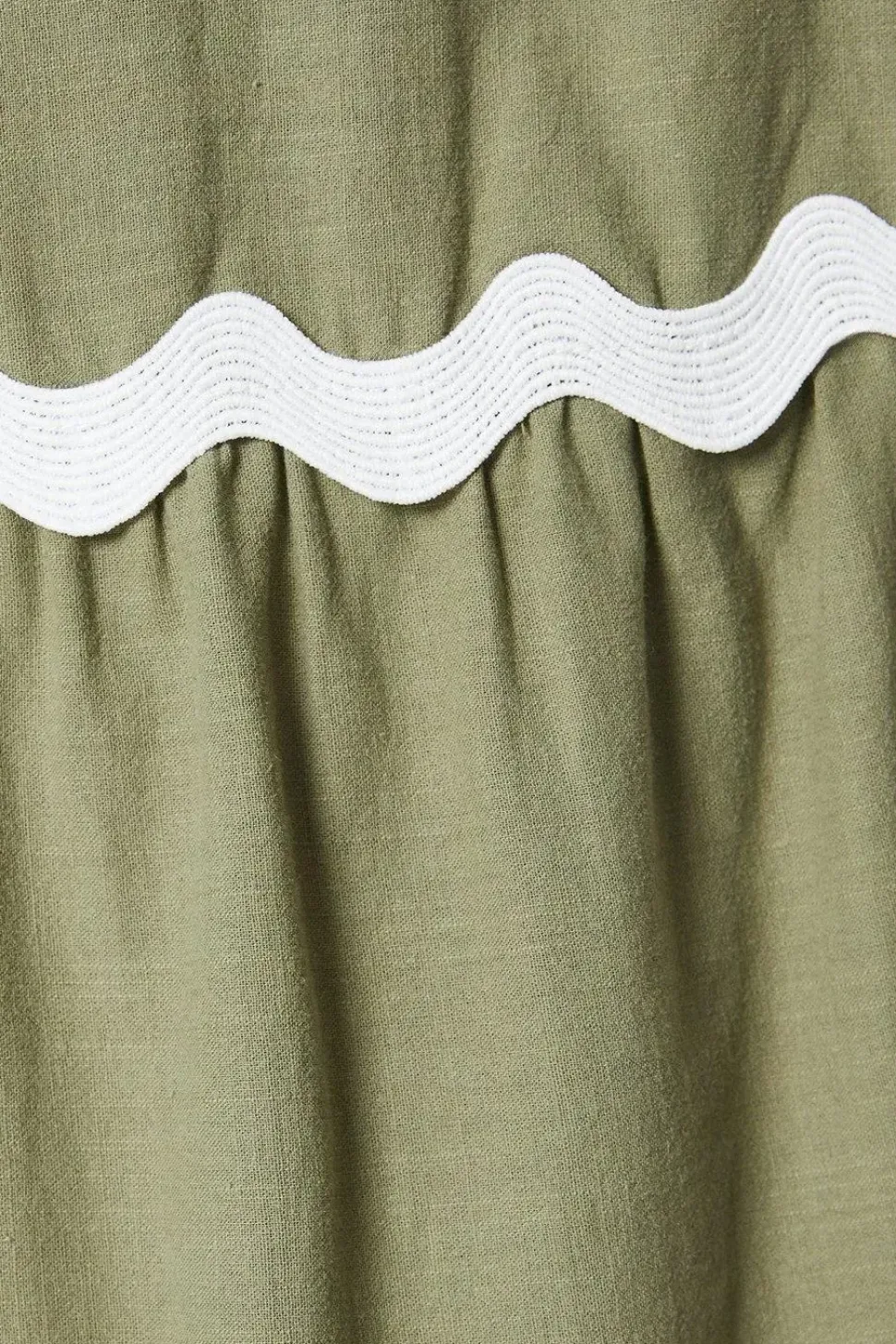Petite Plain Cotton Tiered Maxi Skirt