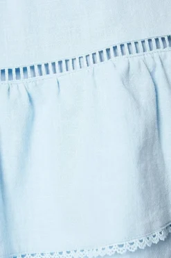 Petite Plain Tiered Mini Skirt