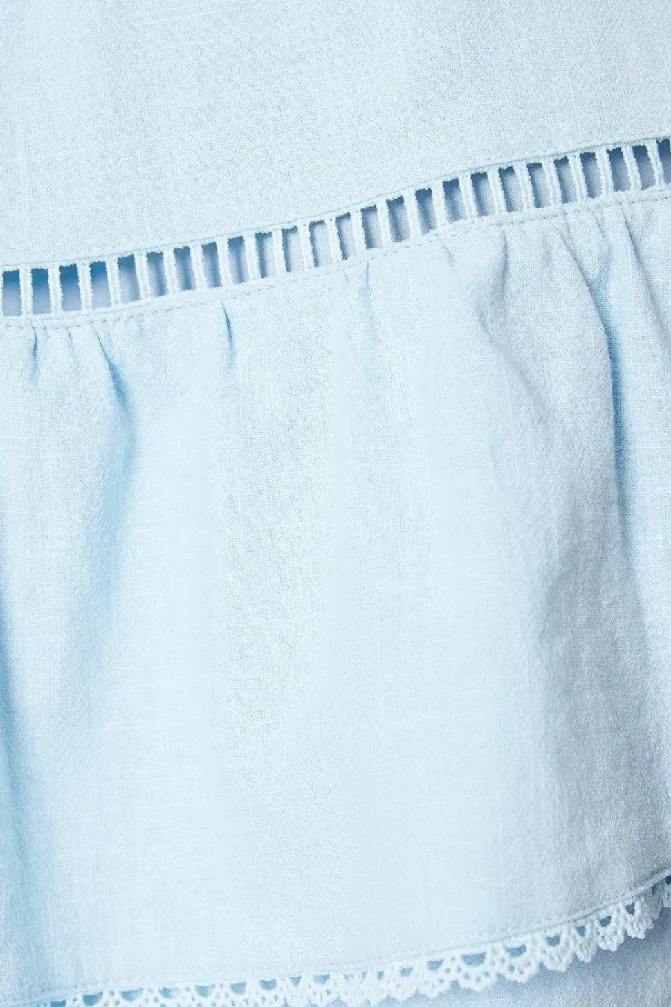 Petite Plain Tiered Mini Skirt