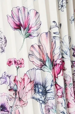 Petite Pleated Wide Leg Trouser In Floral Print