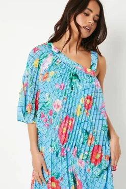 Petite Pleat One Shoulder Jumpsuit