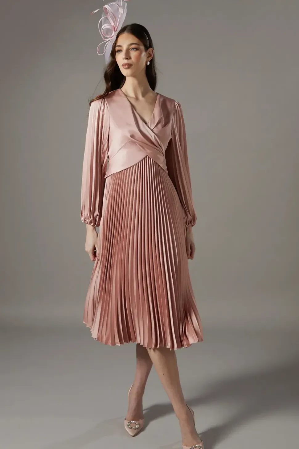 Petite Pleat Skirt Maxi Dress