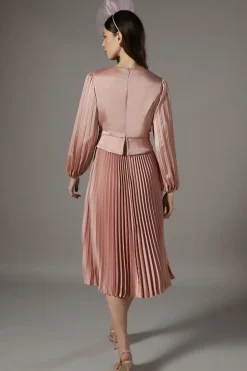 Petite Pleat Skirt Maxi Dress