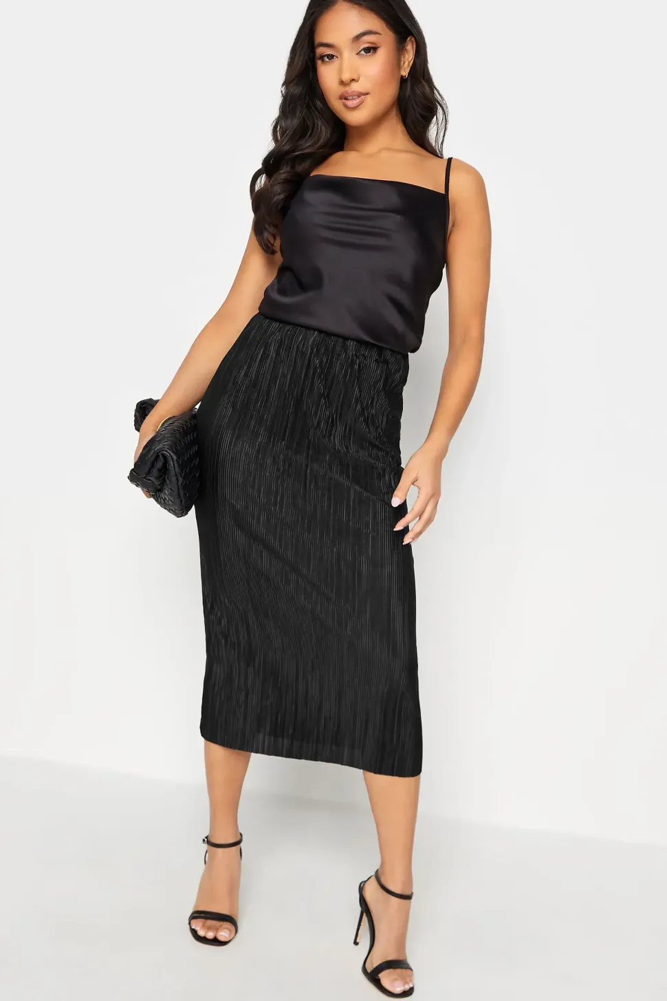 Petite Plisse Midaxi Skirt