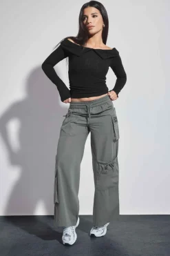 Petite Pocket Detail Cargo Trousers