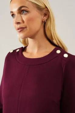 Petite Pocket Detail Ponte Shift Dress
