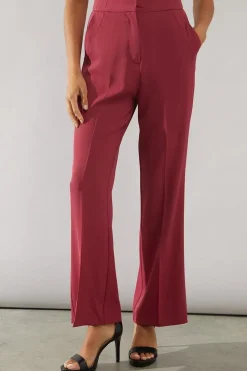 Petite Premium Pinktuck Detail Kickflare Trouser