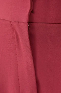 Petite Premium Pinktuck Detail Kickflare Trouser