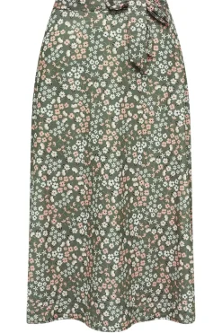 Petite Printed Midi Skirt