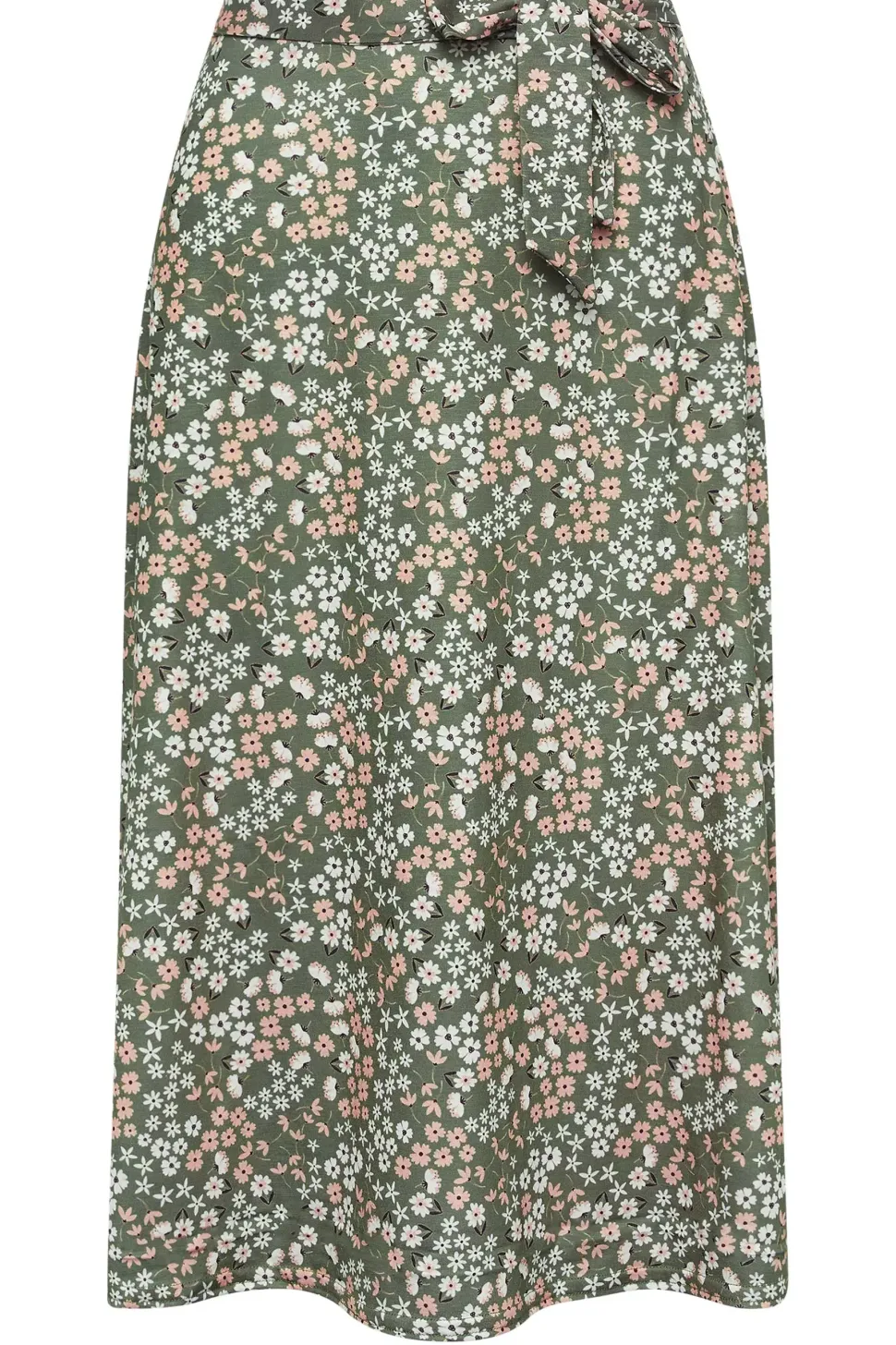 Petite Printed Midi Skirt