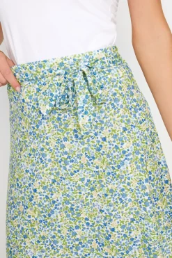 Petite Printed Midi Skirt