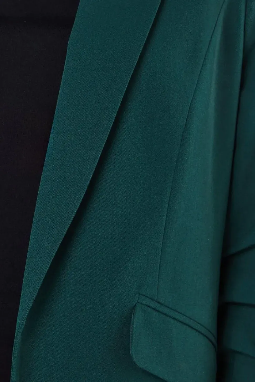 Petite Ruched Sleeve Blazer