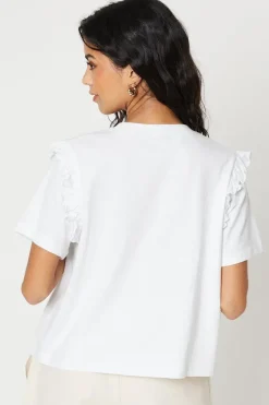 Petite Ruffle Detail Tshirt
