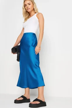 Petite Satin Midaxi Skirt