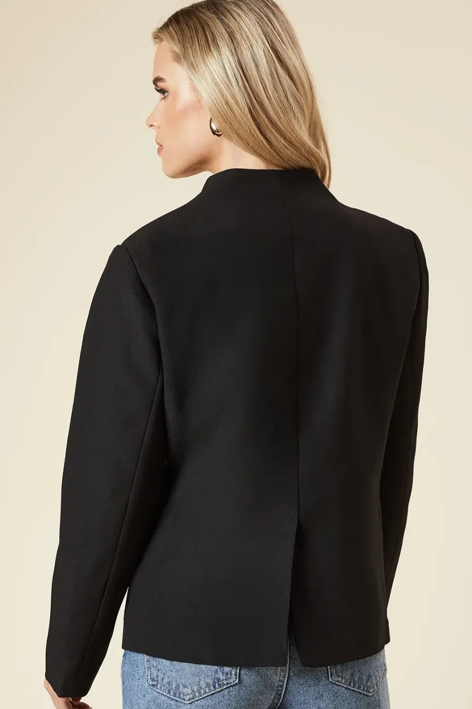 Petite Satin Sweetheart Neckline Jacket