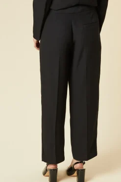 Petite Satin Tapered Trouser