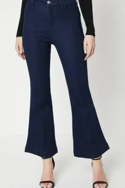 Petite Seam Detail Flare Jean