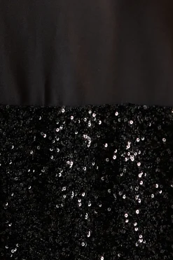 PETITE SEQUIN SHIRT DRESS