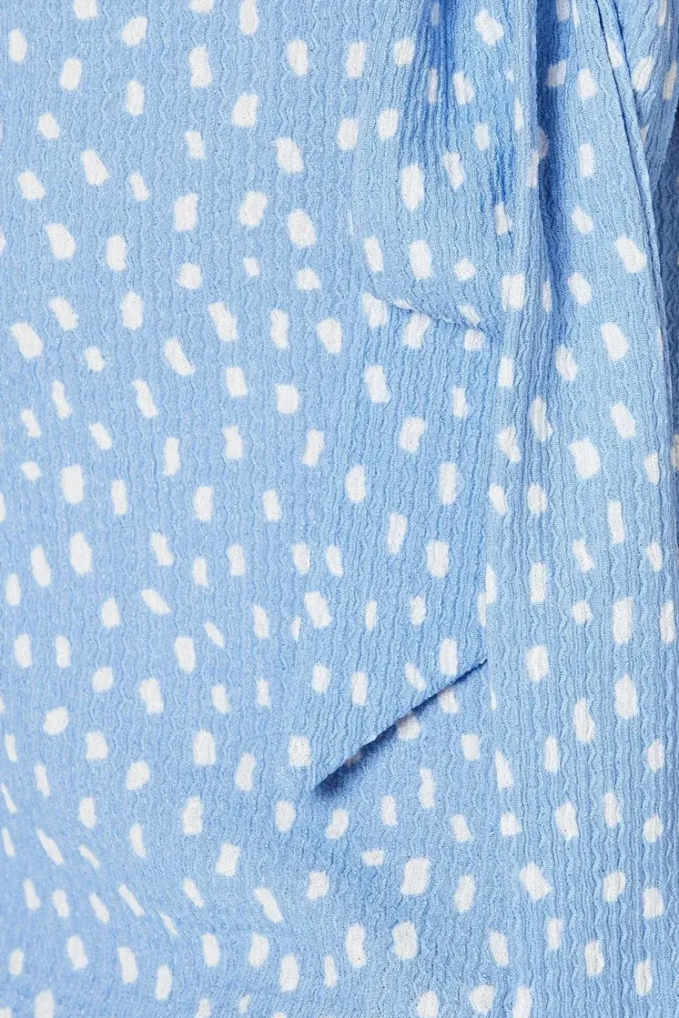 Petite Shirred Cuff Wrap Detail Mini Dress