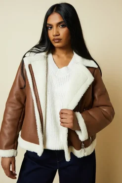 Petite Short Aviator Jacket