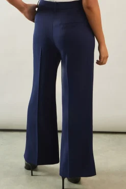 Petite Side Split Flare Trousers